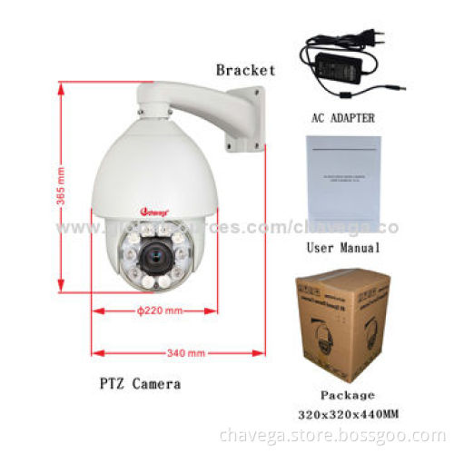 1,000TVL 27 x 150m Waterproof Auto-tracking IR Digital CCD Video Camera with 10x Digital Zoom